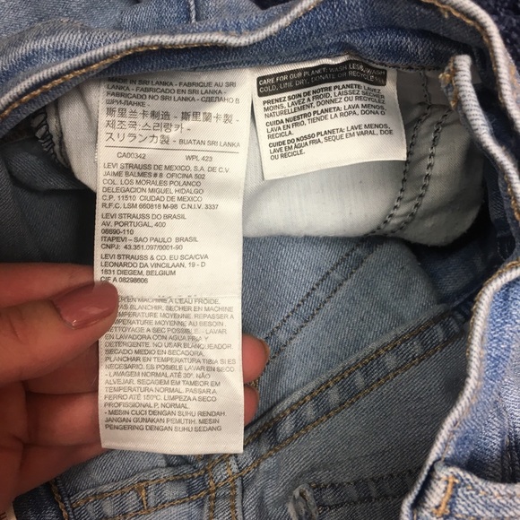 Levi’s Mile High Super Skinny light wash 25 - Picture 6 of 8